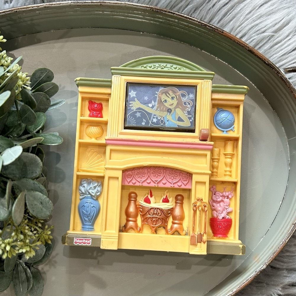 Fisher Price Loving Family Grand Mansion Dollhouse Fireplace TV **Untested